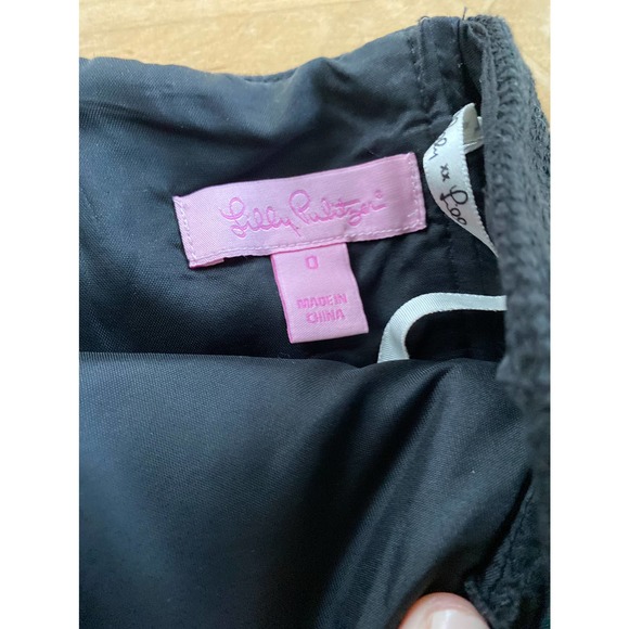 Lilly Pulitzer Black Strapless Dress Size 0 - Picture 3 of 4
